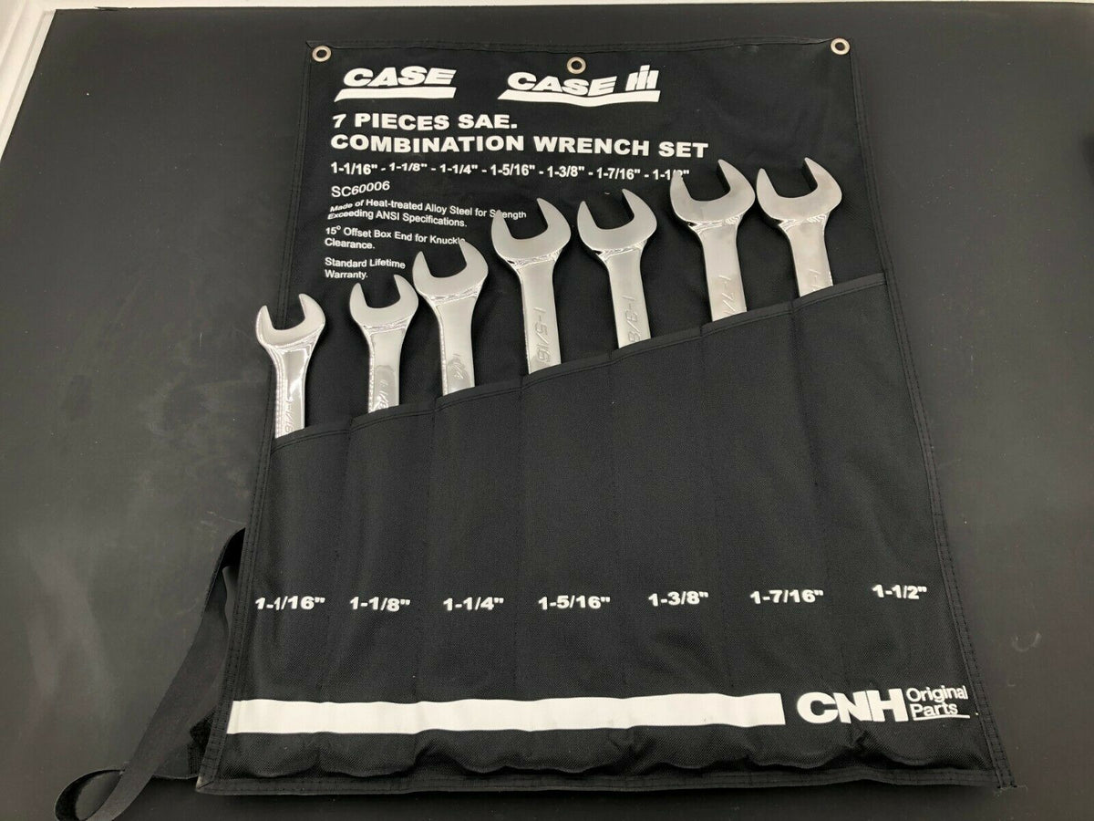 Case IH 7pc Standard Wrench Set 1" 1 1/2" Blue PointLifetime Warrant