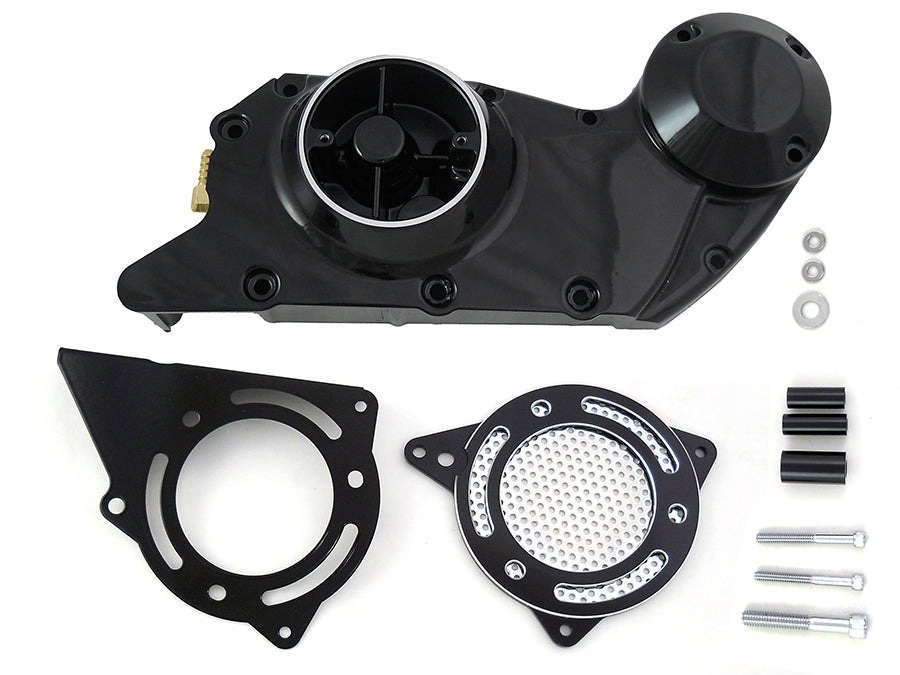 Black Cam and Sprocket Cover Set