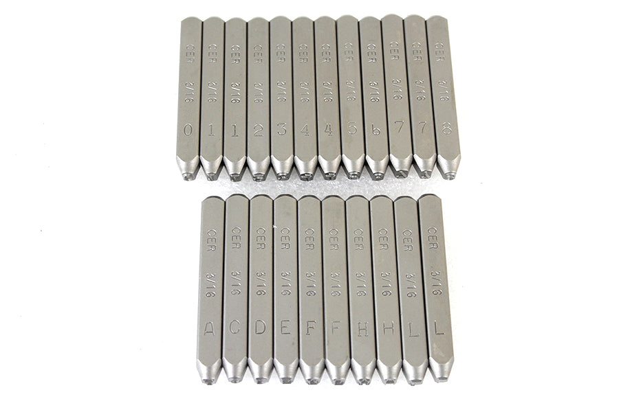 Motor Number Stamp Set