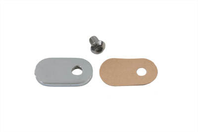 Chrome Speedometer Sensor Block Off Plate Kit