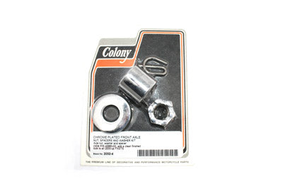 Front Axle Spacer Kit Chrome