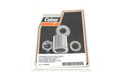 Front Axle Spacer Kit Smooth Style Chrome