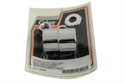 Front Axle Spacer Kit Smooth Style Chrome