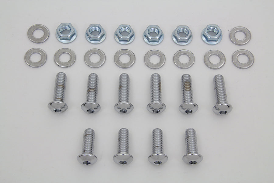 Rear Fender Strut Bolt Kit Chrome