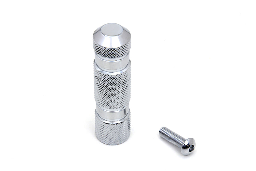 Chrome Knurled Four Grooved Shifter Peg
