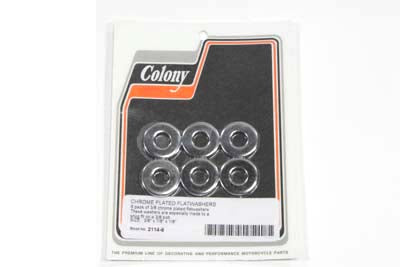 Chrome Flat Washer 3/8