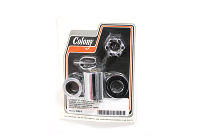 Chrome Rear Axle Nut Kit