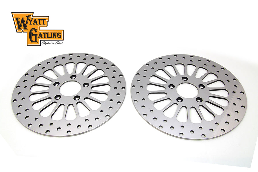 11-1/2 Wyatt Gatling Front Brake Disc Set 18 Spoke Style