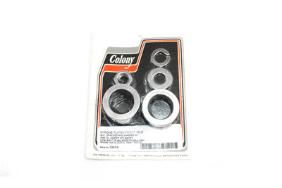 Front Axle Spacer Kit Smooth Style Chrome