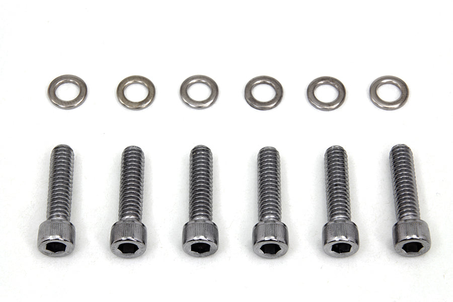 Transmission Shifter Cover Screw Kit Chrome