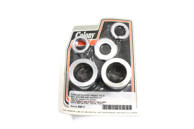 Front Axle Spacer Kit Smooth Style Chrome