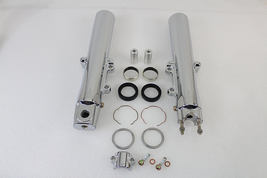 Chrome 41mm Lower Fork Slider Set
