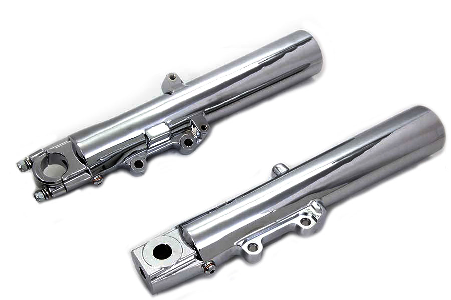 Chrome 41mm Lower Fork Slider Set