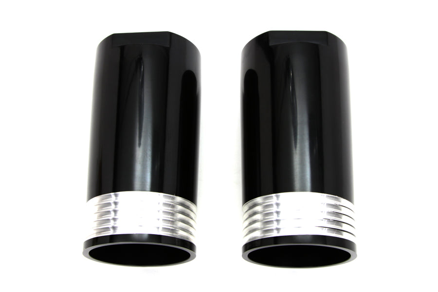 Black Fork Slider Cover Set Tapered Style