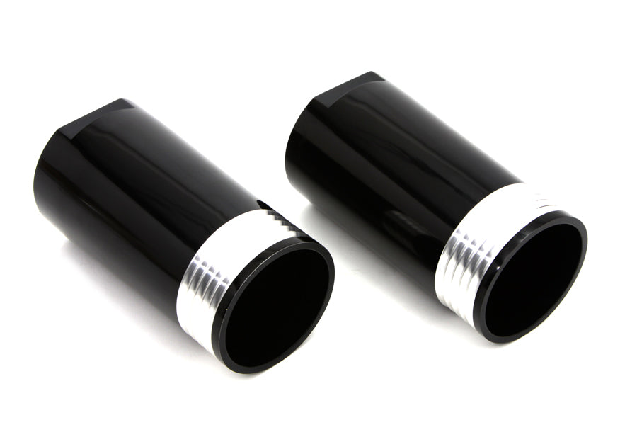 Black Fork Slider Cover Set Tapered Style