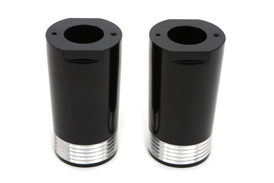 Black Fork Slider Cover Set Tapered Style