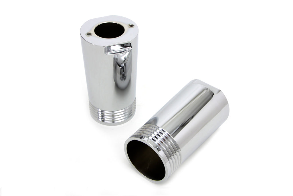 Chrome Fork Slider Cover Set Tapered Style