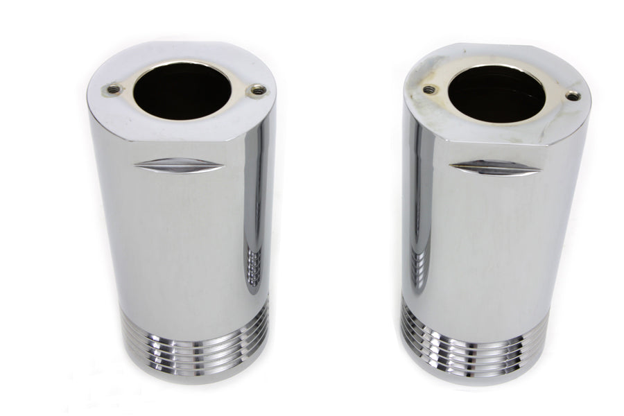 Chrome Fork Slider Cover Set Tapered Style