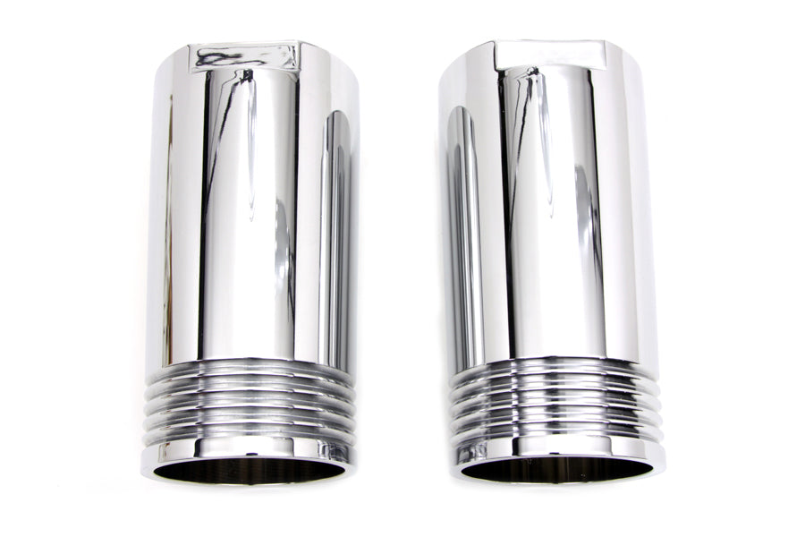 Chrome Fork Slider Cover Set Tapered Style