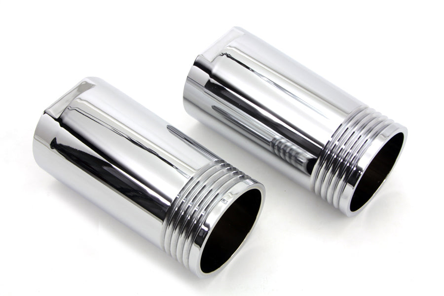 Chrome Fork Slider Cover Set Tapered Style