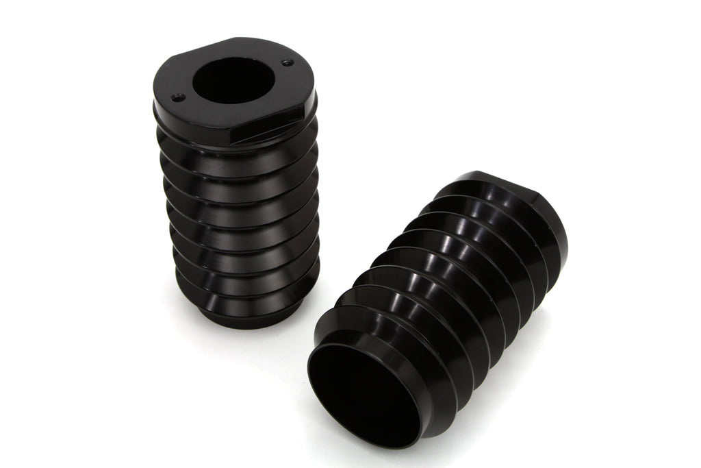Black Fork Slider Cover Set Bellowed Style