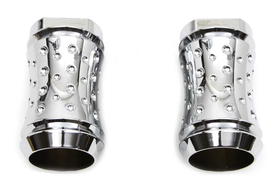 Chrome Billet Fork Slider Cover Set