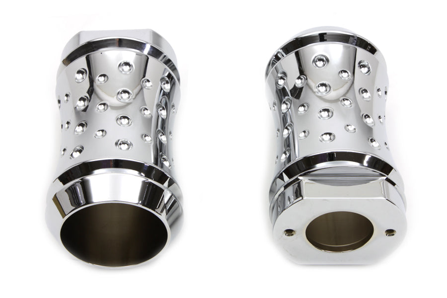 Chrome Billet Fork Slider Cover Set