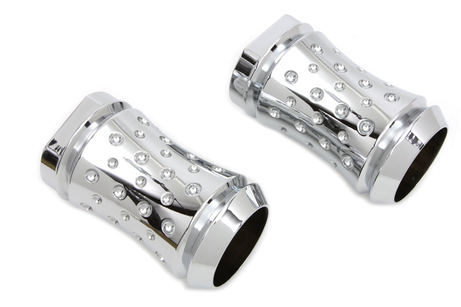 Chrome Billet Fork Slider Cover Set