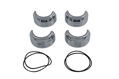 49mm Fork Boot Cover Set Chrome