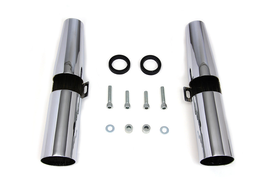 Chrome 39mm Fork Shrouds