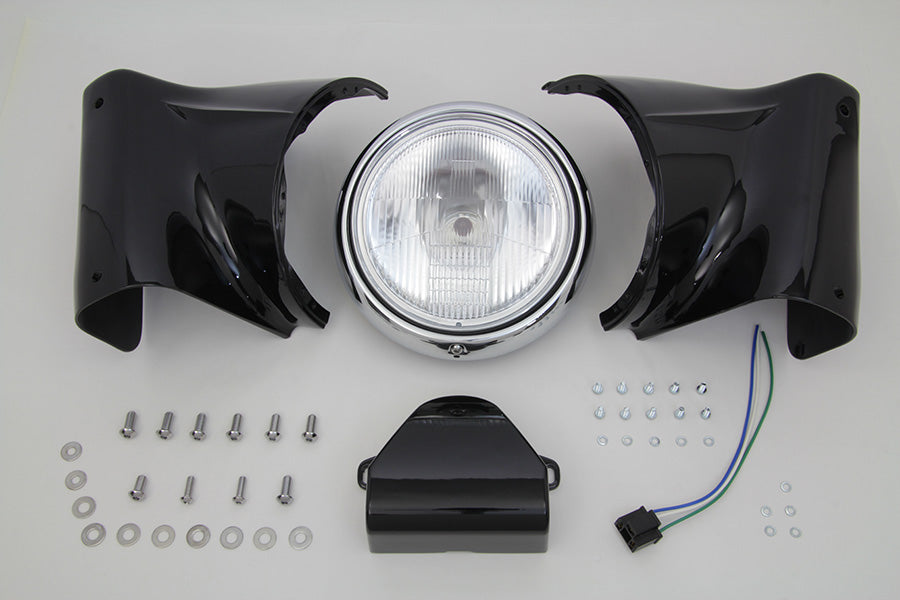 7 Headlamp Cowl Kit Black