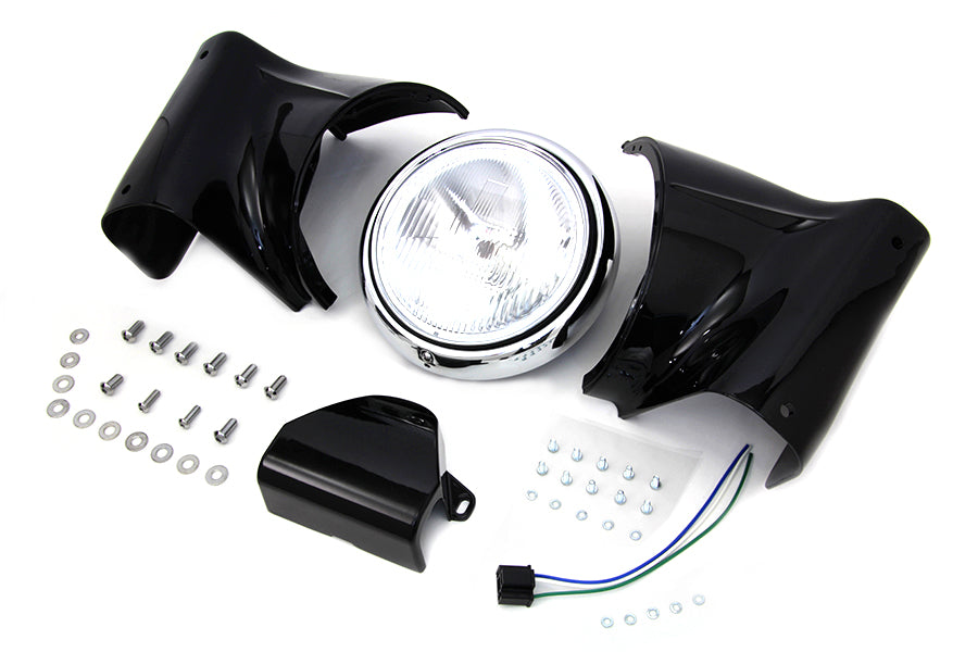7 Headlamp Cowl Kit Black