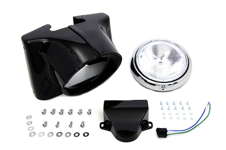 7 Headlamp Cowl Kit Black