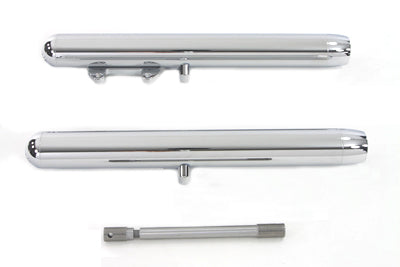 41mm Fork Slider Set Chrome 4 Over Stock