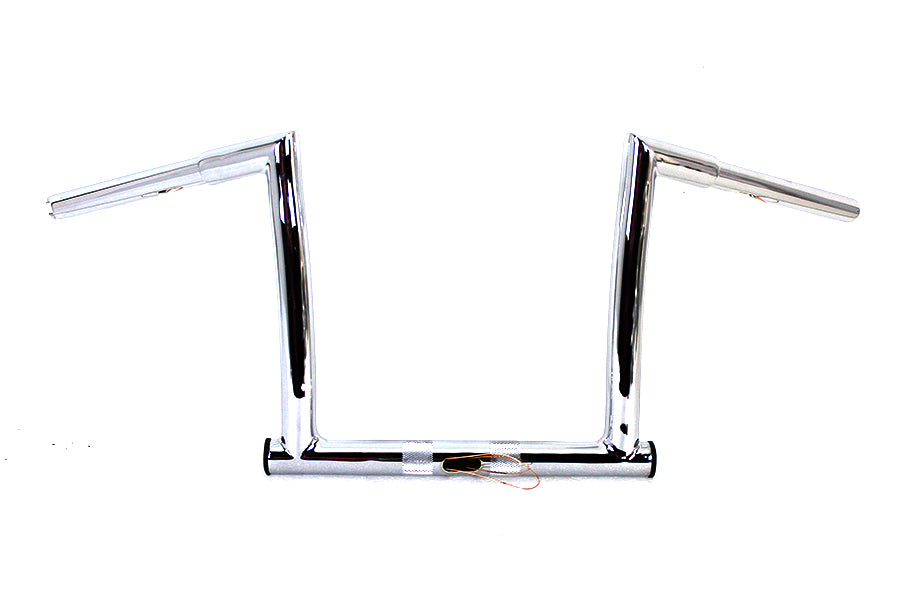 12 Chrome ChiZeled Z-Bar Handlebar with Indents