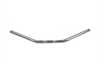 Flat 1 Drag Handlebar with Indents Chrome