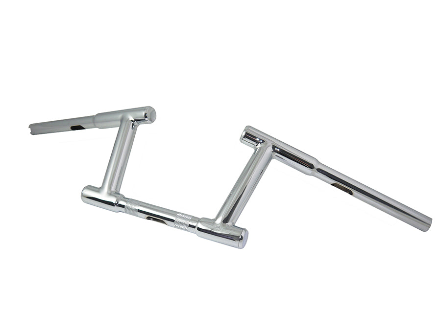6 Z-Bar Racing Handlebar with Indents Chrome