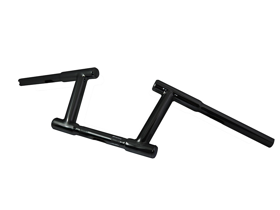 6 Z-Bar Racing Handlebar with Indents Black