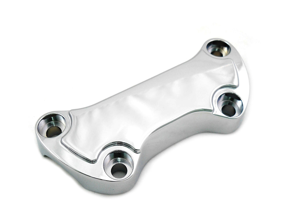Chrome Smooth Handlebar Clamp Cover