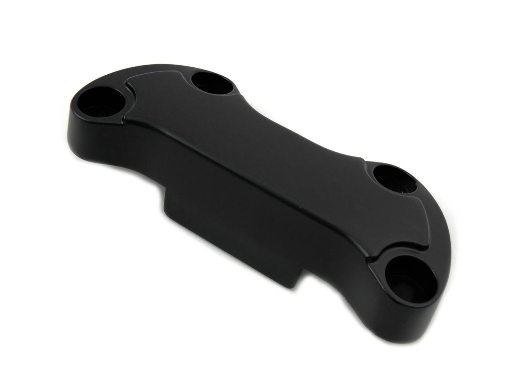 Black Smooth Handlebar Clamp Cover with Skirt