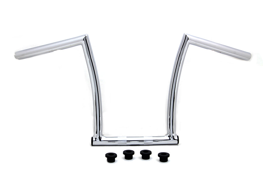 13 Chrome ChiZeled Z-Bar Handlebar with Indents