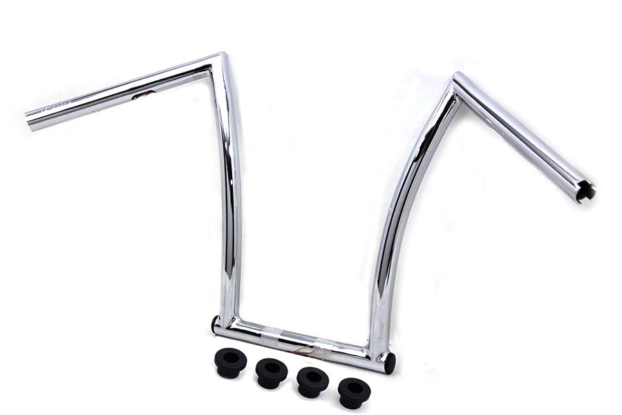 15 Chrome ChiZeled Z-Bar Handlebar with Indents