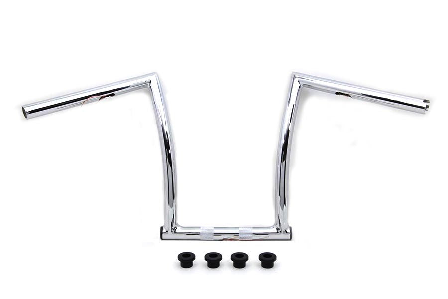17 Chrome ChiZeled Z-Bar Handlebar with Indents