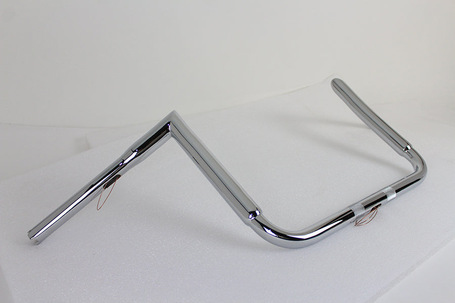 12 Chrome ChiZeled Z-Bar Handlebar without Indents