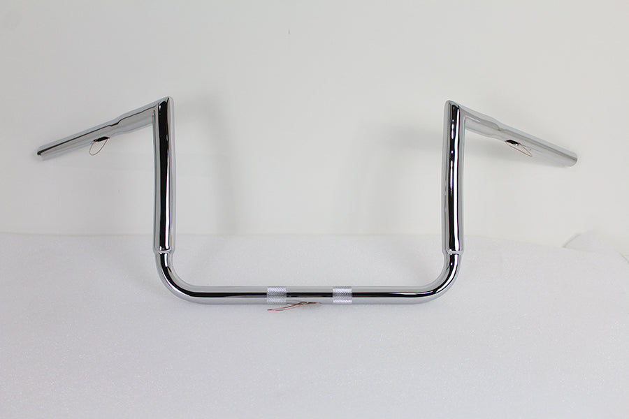 12 Chrome ChiZeled Z-Bar Handlebar without Indents