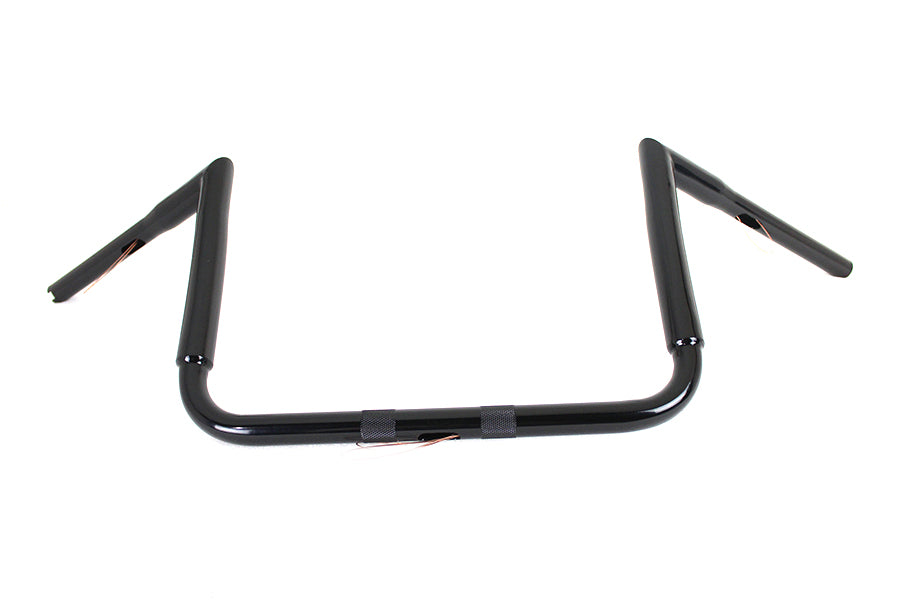 12 Black ChiZeled Z-Bar Handlebar without Indents