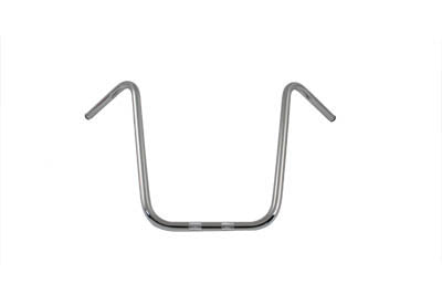 18 Ape Hanger Handlebar with Indents Chrome