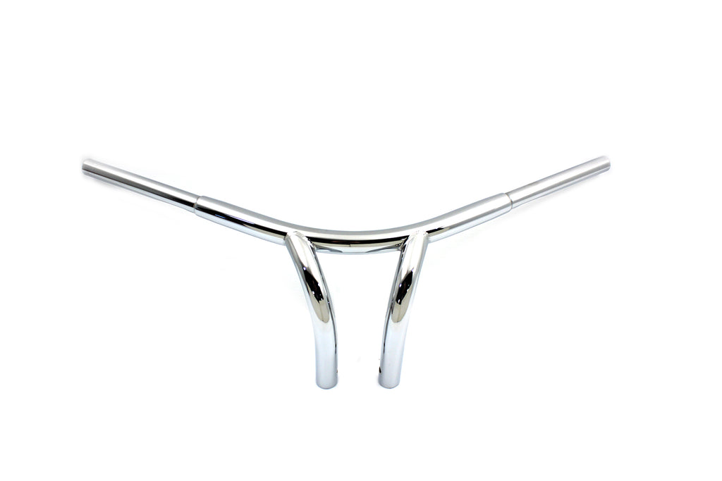 8-1/2 Curved Riser Bar Handlebar with Indents
