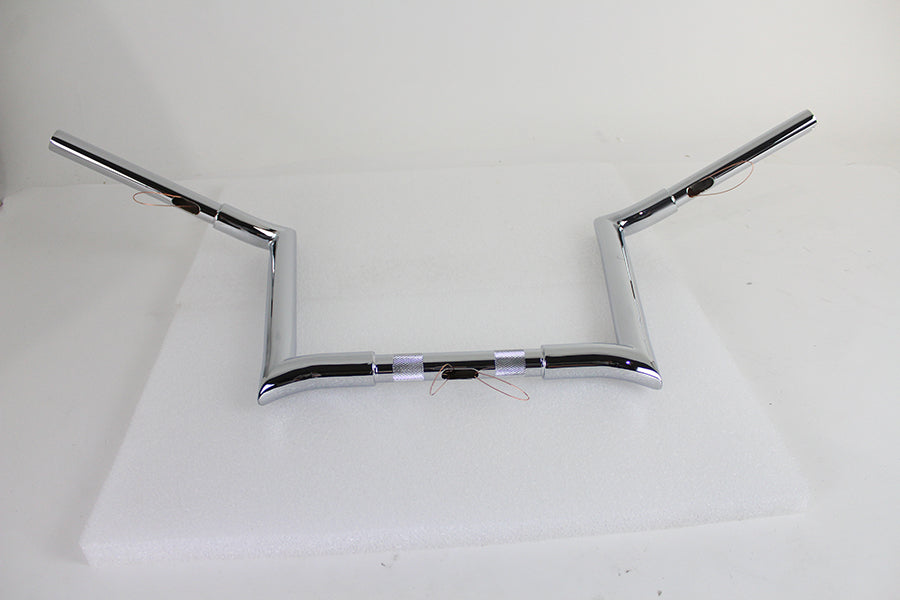12 Chrome Z-Bar Handlebar with Indents