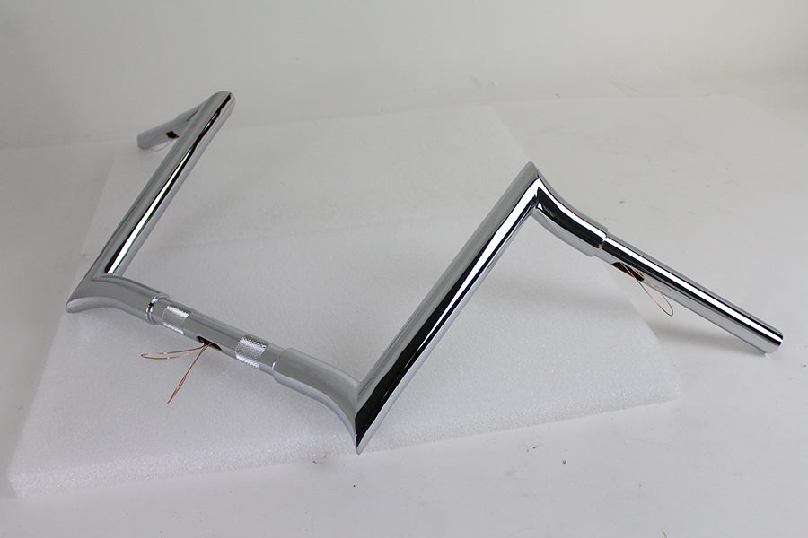 12 Chrome Z-Bar Handlebar with Indents